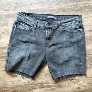 Levi's Too Super Low 524 Black Denim Shorts